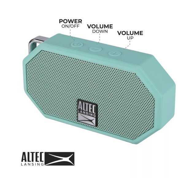 Altec Lansing Mini H20 3 Rugged Portable Waterproof Bluetooth Speaker Mint IP67 - Picture 7 of 16